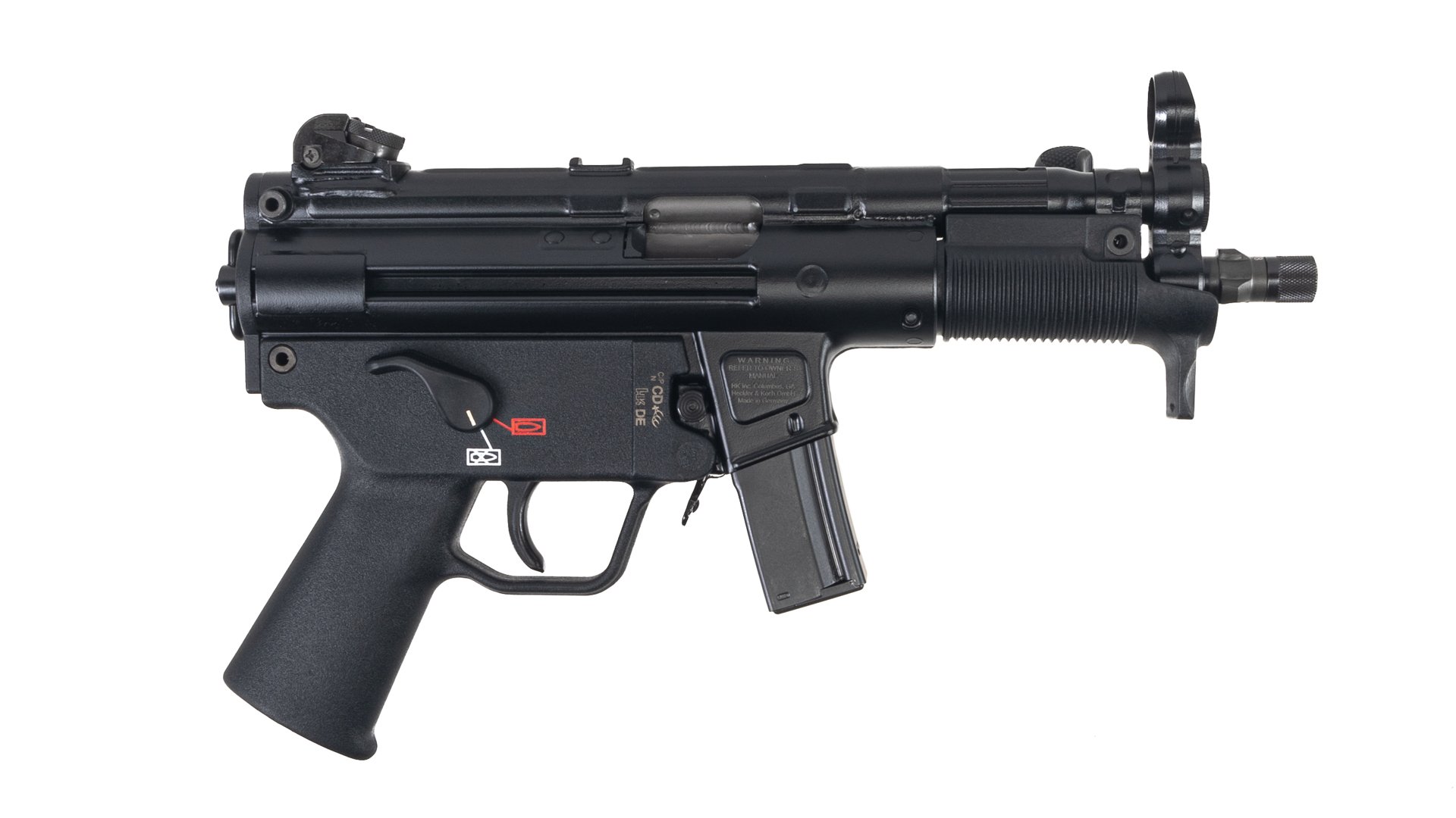 Heckler Koch H K SP5K PDW 9mm Pistol 10RD