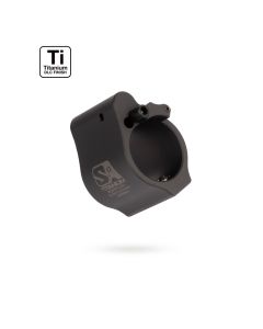 Superlative Arms Titanium Adjustable Gas Block Bleed Off (Clamp On) - Grey  DLC