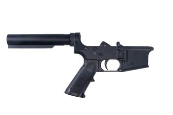 Aero Precision AR15 Gen 2 Carbine Complete Lower w/ A2 Grip, No Stock - Black