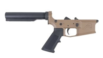 Aero Precision M4E1 Carbine Complete Lower Receiver w/ A2 Grip, No Stock - FDE