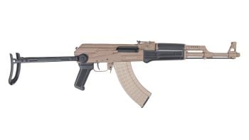 Arsenal SAS M7-34 Classic Under Folder 7.62x39 AK-47 Rifle - 16.3" FDE