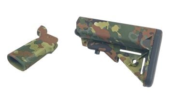 B5 Systems Enhanced SOPMOD Stock / P-Grip 23 Flecktarn Combo Kit (Limited Edition)