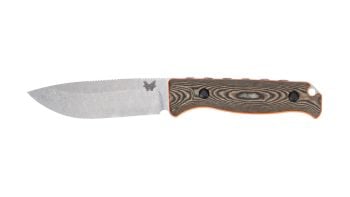 Benchmade 15002-1 Saddle Mountain Skinner Knife - Richlite/Orange G10