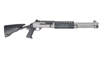 Benelli M4 Tactical Pistol Grip Semi-Auto 12 Gauge Shotgun - 18.5" Titanium Cerakote (LAW ENFORCEMENT ONLY)