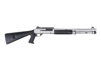 Benelli M4 Tactical Pistol Grip Semi-Auto 12 Gauge Shotgun - 18.5" Titanium Cerakote