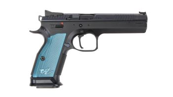 CZ-USA Tactical Sport TS2 9mm Pistol w/ Blue Grip - 20rd