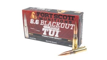 Fort Scott Munitions 8.6 Blackout 285GR Sub-Sonic Ammunition - 20rd Box