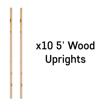 Infinite Defense 5ft Wood Uprights - 10 Pack 