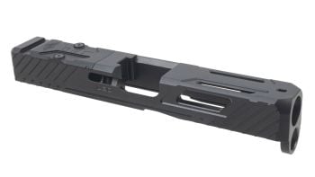 L2D Combat Tyton Stripped Slide For Glock 19 Gen 5 - DLC Black