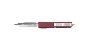 Microtech Knives Ultratech Double-Edge OTF Knife - Satin/Merlot