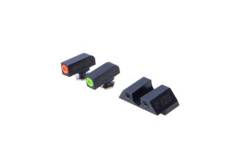 Night Fision Glow Dome Tritium Night Sights Set For Glock 42/43/43X - "U" Rear