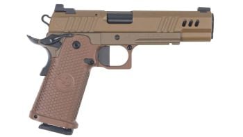 Nighthawk Custom President 1911 9mm Optic Ready Double Stack Pistol - Tan/Brown