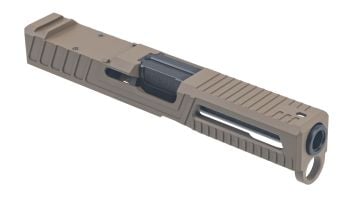 Nomad Defense V1 Slide w/ Topographic Barrel Combo for Glock 19 Gen 4/5 - FDE/Black