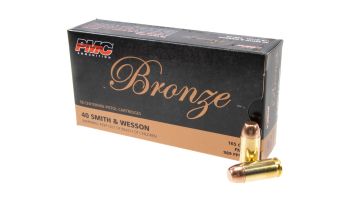 PMC Ammunition Bronze .40 S&W 165 GR FMJ Ammunition