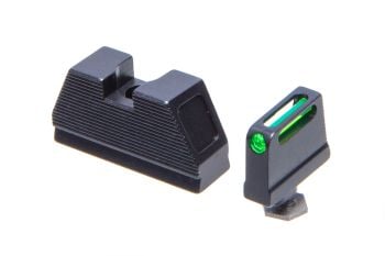 Rainier Arms Fiber Optic Suppressor Height Sight Set For Glock