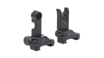 Rainier Arms Flip Up Back Up Iron Sight Set - Black