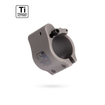 Superlative Arms Titanium Adjustable Gas Block Bleed Off (Clamp On) - Grey DLC