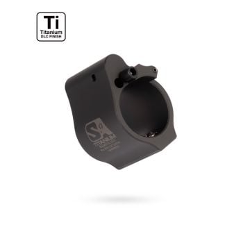 Superlative Arms Titanium Adjustable Gas Block Bleed Off (Solid) - Dark DLC