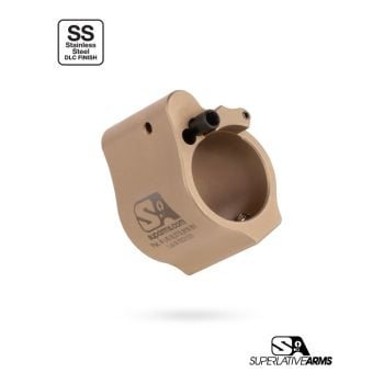 Superlative Arms Adjustable Gas Block Bleed Off - .750 Tan DLC (Limited Run)