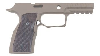 Sharps Bros P320 Improved Grip Module FDE Cerakote W/Wenge Wood Grips