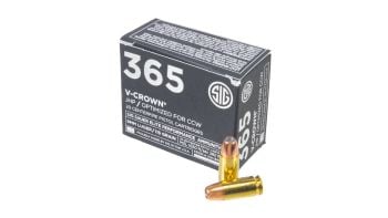 Sig Sauer 365 9mm 115gr Elite V-Crown JHP Ammunition - 20 Rd Box