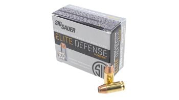 Sig Sauer 380ACP 90GR ELITE V-CROWN JHP Ammunition - 20 Rd Box