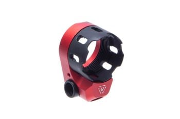 Strike Industries AR Enhanced Castle Nut & Extended End Plate V2 - Red