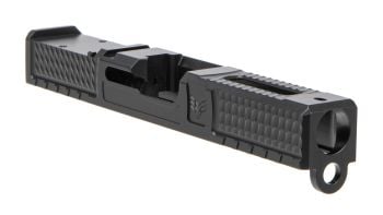 Swampfox Wolverine Stripped Slide For Glock 19 Gen 3 w/ Mid Height Sights - Graphite Black