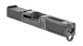 Swampfox Wolverine Stripped Slide For Glock 19 Gen 3 w/ Tritium Night Sights - Battleworn Gray