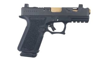 Trinity Nevada Triton 9mm Full Size Pistol - Black w/ Gold Barrel