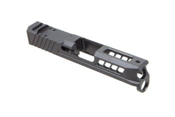 True Precision Stripped Slide For Glock 43 w/ RMSc Cut - Black DLC