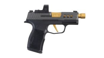 True Precision TP365X Sig Sauer 9MM Pistol - Gold/Gold/Gray