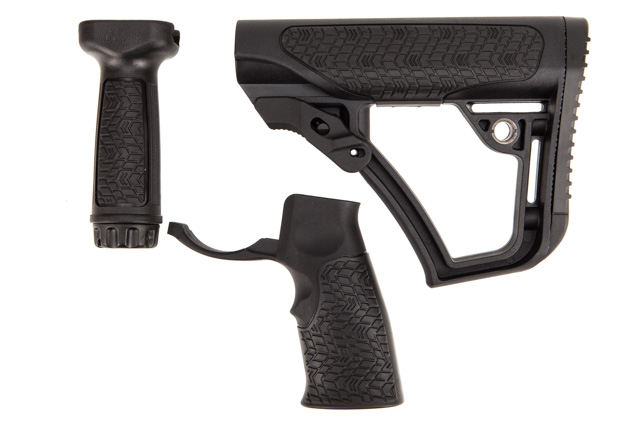 Daniel Defense Collapsible Buttstock, Pistol Grip & Vertical Foregrip ...