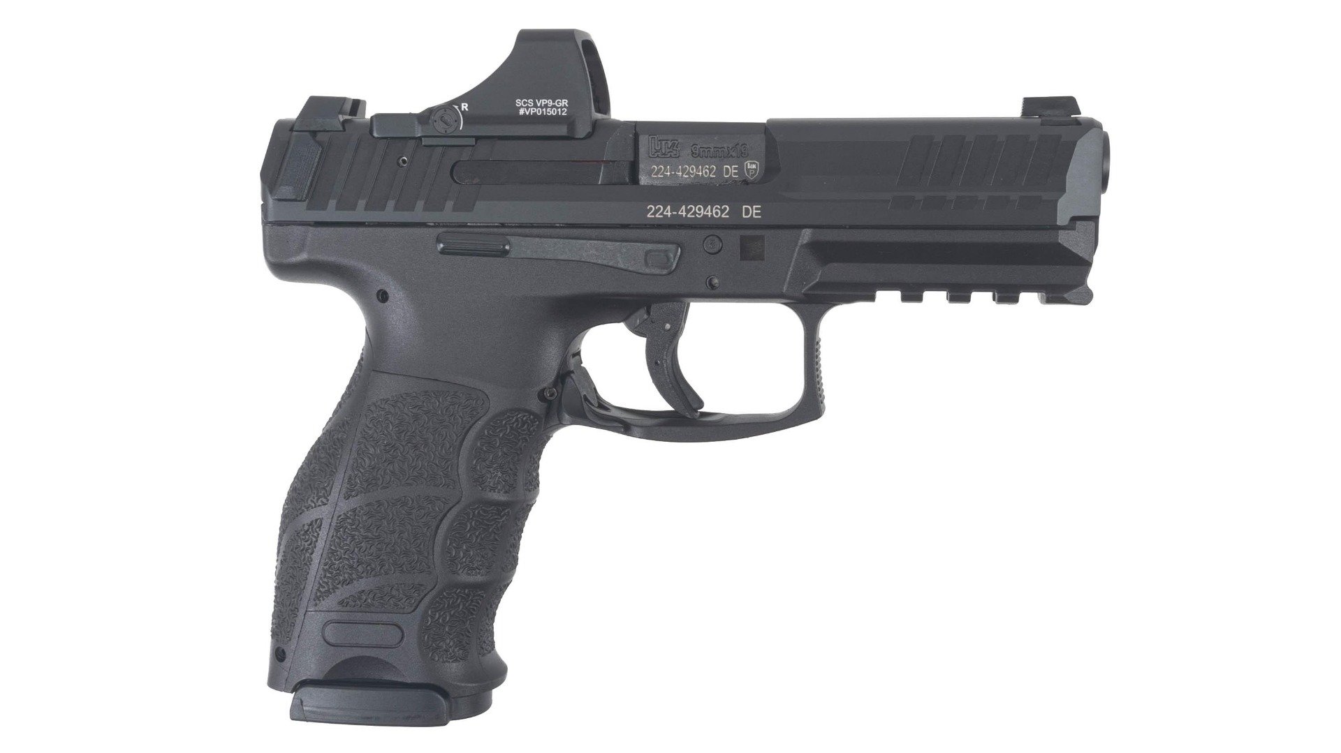 Heckler & Koch (H&K) VP9 Optic Ready 9MM Pistol W/ Super Green Holosun ...