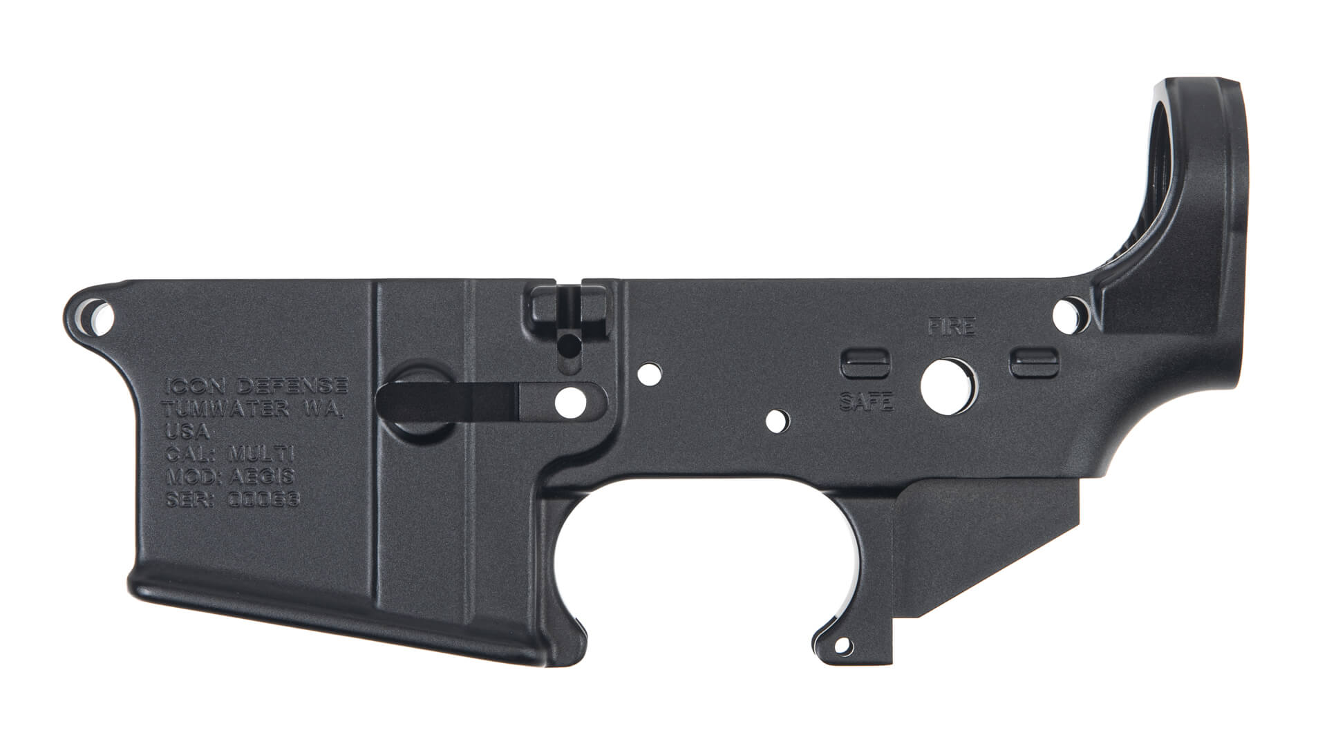 Icon Defense AR-15 Forged Lower Receiver - Black