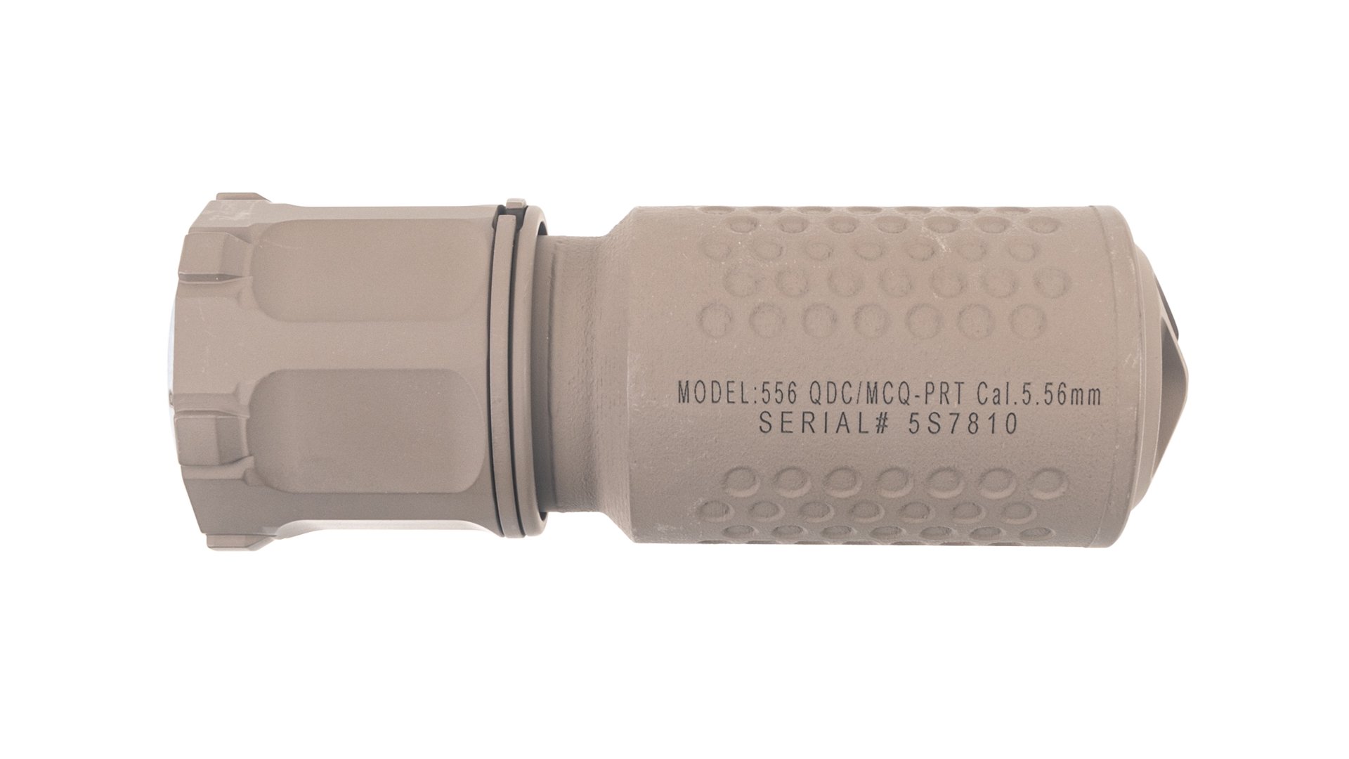 Knight's Armament Company (KAC) QDC/MCQ-PRT 5.56mm Suppressor - FDE