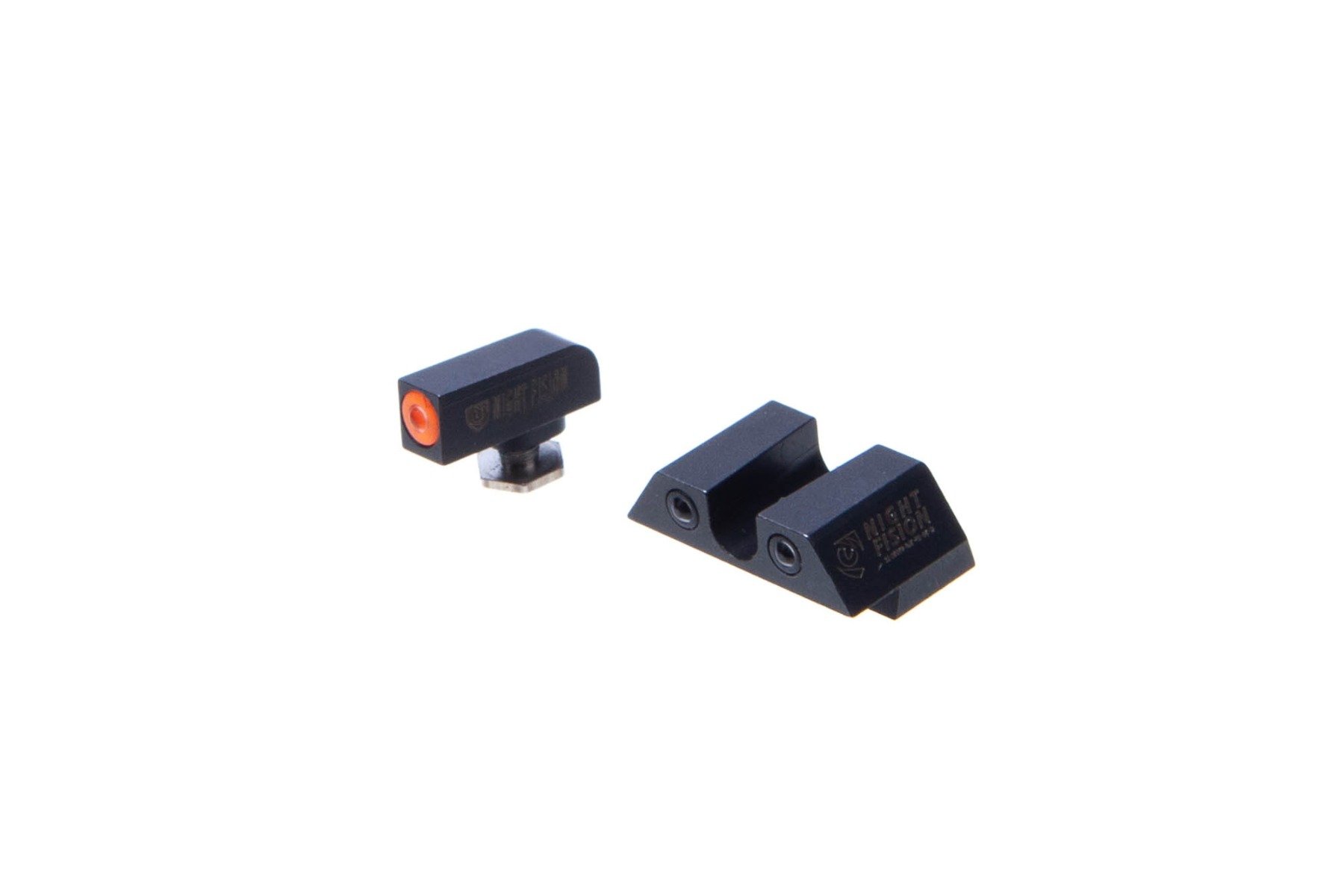 Night Fision Glow Dome Tritium Night Sights Set For Glock 42/43/43X - "U" Rear