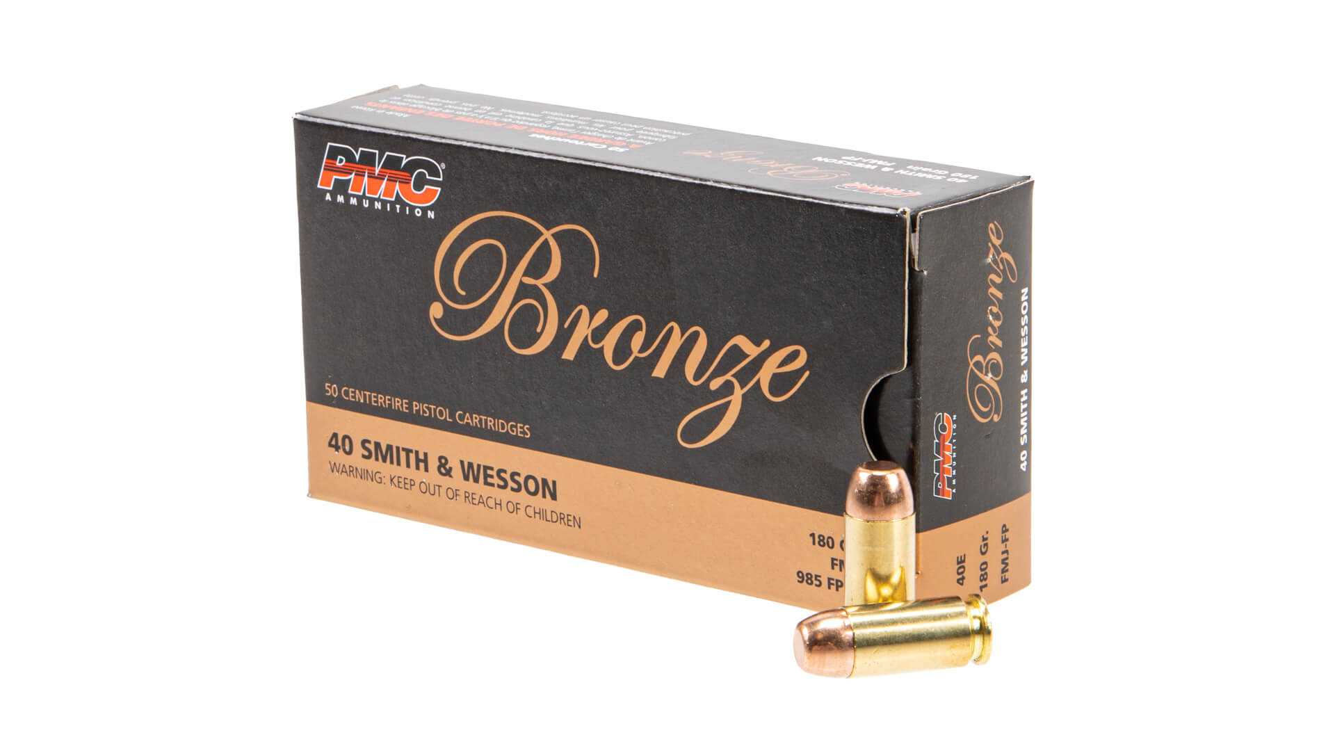 PMC Ammunition Bronze .40 S&W 180gr FMJ Ammunition