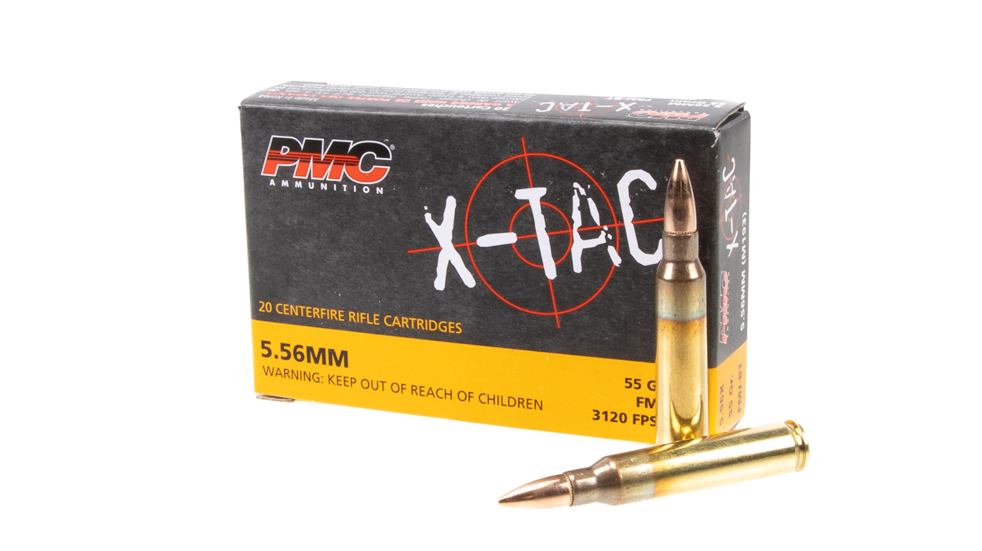 PMC Ammunition X-Tac 5.56mm 55gr FMJBT Ammunition