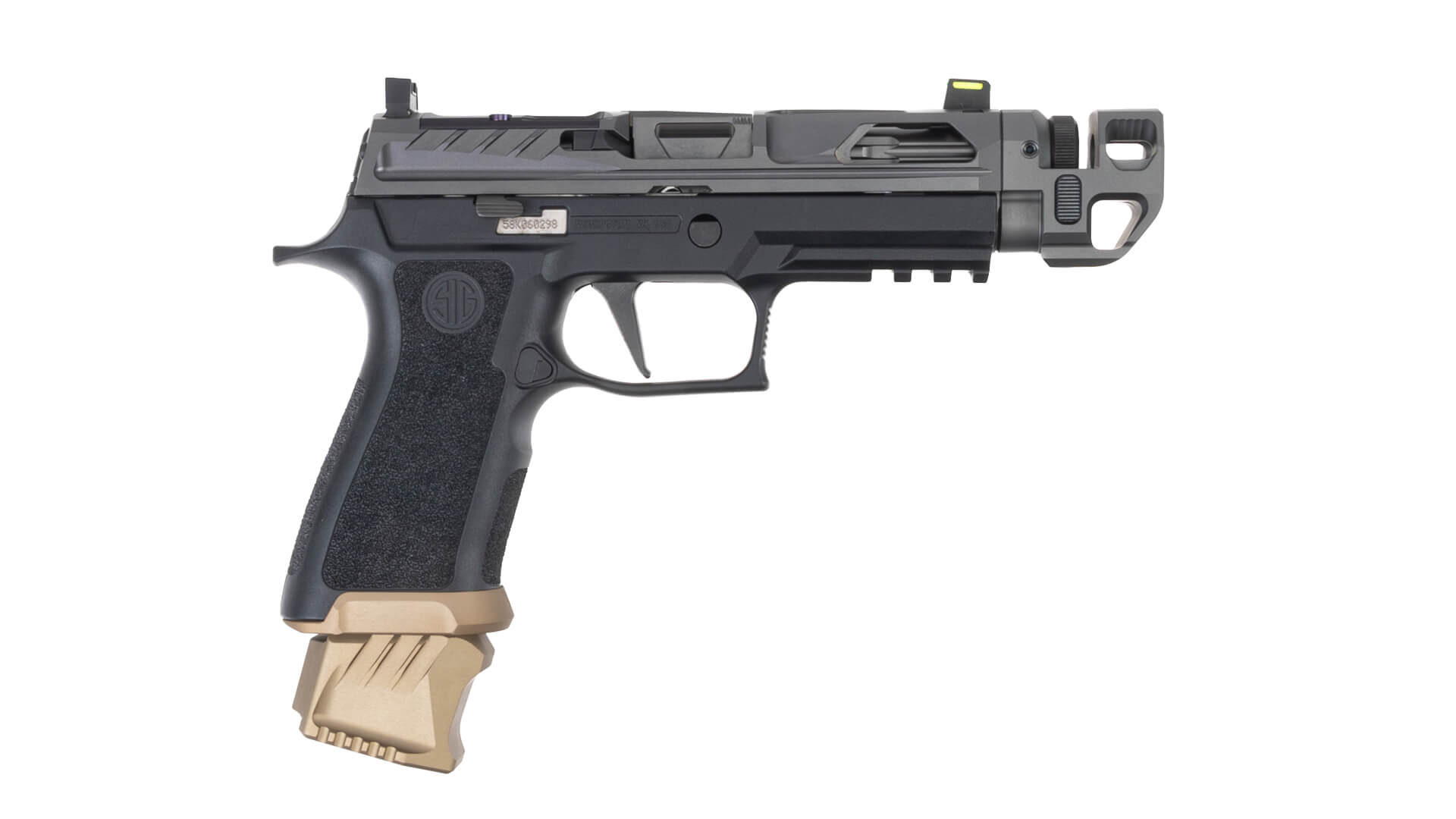 Rainier Arms Custom P320 X-Carry Velocity 9MM Comp Pistol - FDE