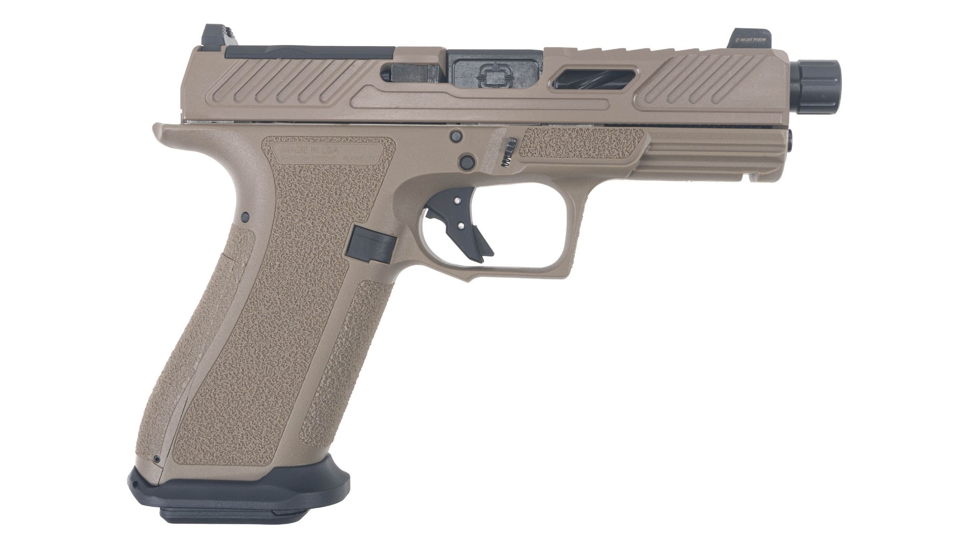 Shadow Systems XR920 Elite 9mm Optic Ready Pistol w/ Threaded Barrel - FDE