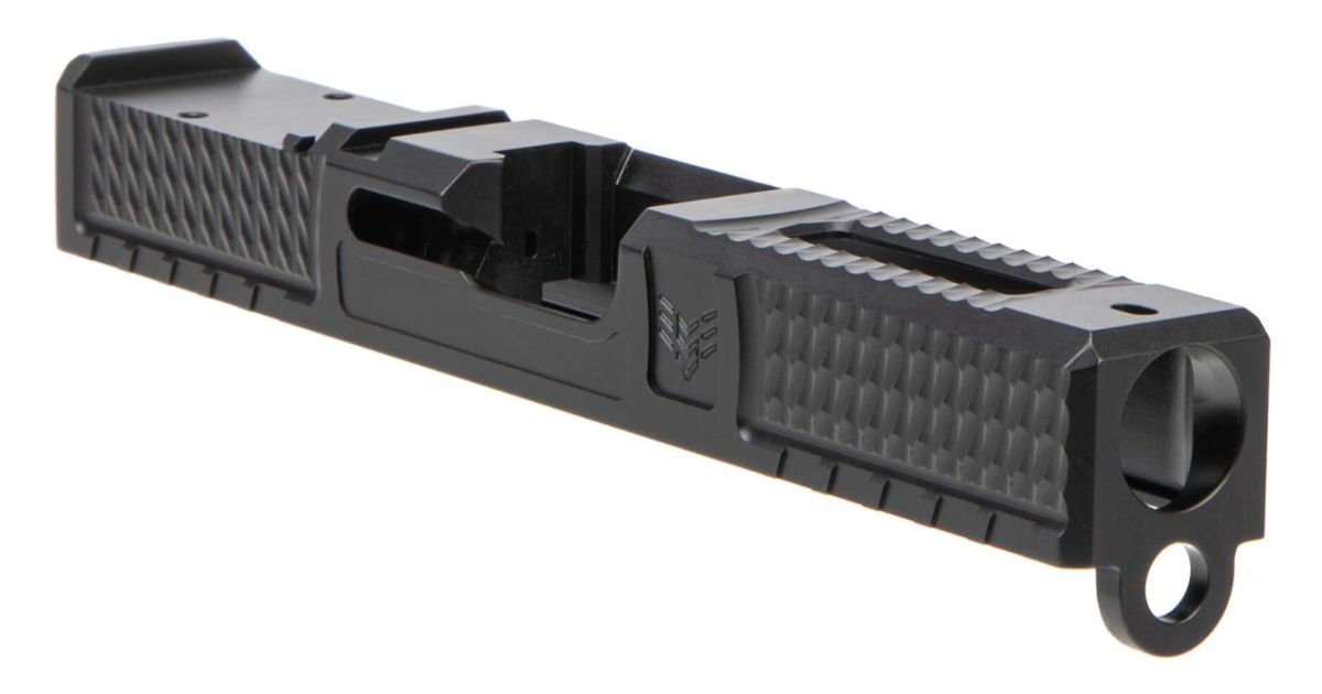 Swampfox Wolverine Stripped Slide For Glock 19 Gen 3 - Graphite Black